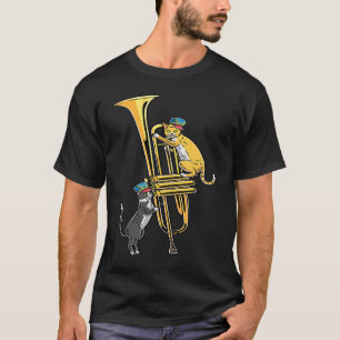 Cats In Trumpet Instrument Trumpet Player Trumpete T-Shirt