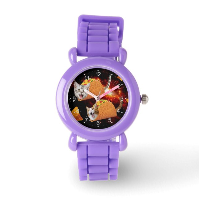 Cats inside space tacos watch (Front)
