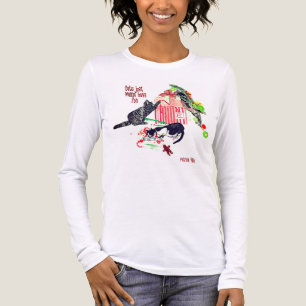 Cats Just Wanna Have Fun Christmas women's T-shirt Tri-Blend Shirt