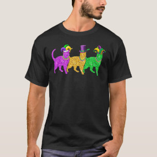 Cats Kitten Kitty Mardi Gras Festival Party Outfit T-Shirt