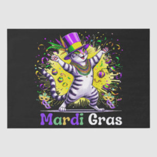 Cats Kitten Kitty Mardi Gras Festival Party Tissue Paper
