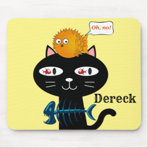 Cats Kittens Mouse Pad! Fishbones Pad