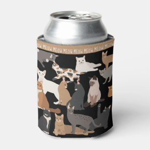 Cats Kitty Cat Mum / Dad Pet Lovers Can Cooler