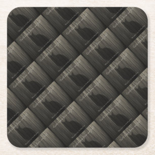 Cats Know How We Feel Square Paper Coaster