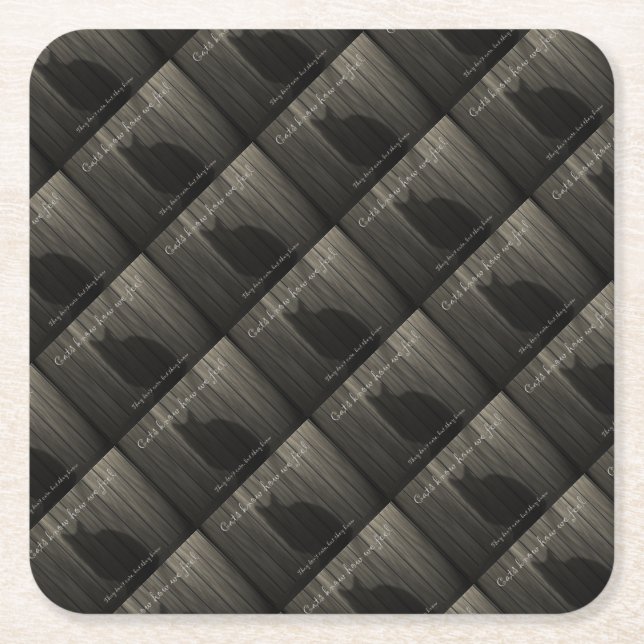Cats Know How We Feel Square Paper Coaster (Front)