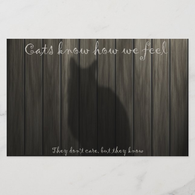 Cats Know How We Feel Stationery (Front)
