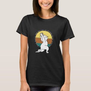 Cats Know The Secret To Stress Free Living Yoga Ca T-Shirt