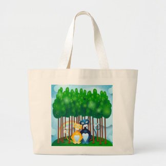 Cats Large Tote Bag