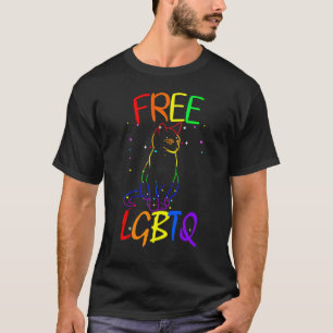 Cats LGBTQ Lesbian Prides LGBT Month T-Shirt