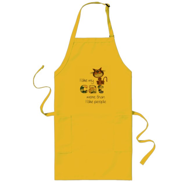 Cats Long Apron (Front)