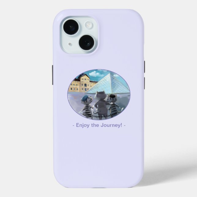 Cats Louvre Paris - Enjoy Tough Phone Case (Back)