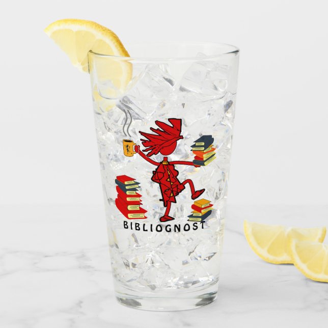 Cats Love Books Glass (Front Ice)