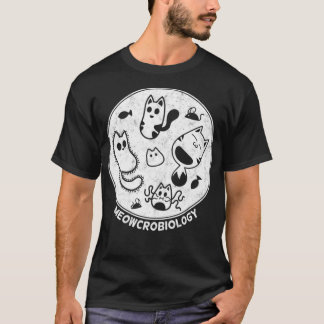Cats love Microbiology Distressed T-Shirt