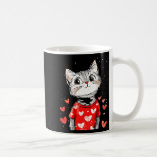 Cats Lover Heart Girls Kitten Valentine’s Day Wome Coffee Mug