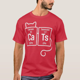 CATS  Lover Periodic Table Elements Funny T-Shirt