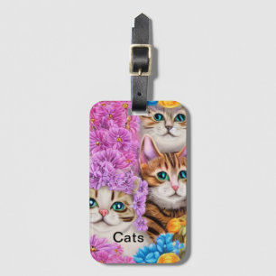  Cats  Luggage Tag