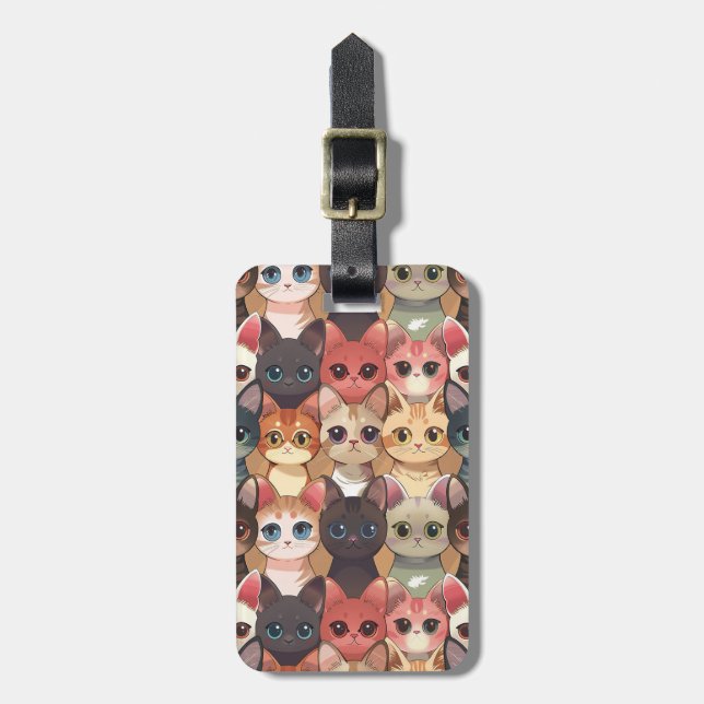 Cats Luggage Tag (Front Vertical)