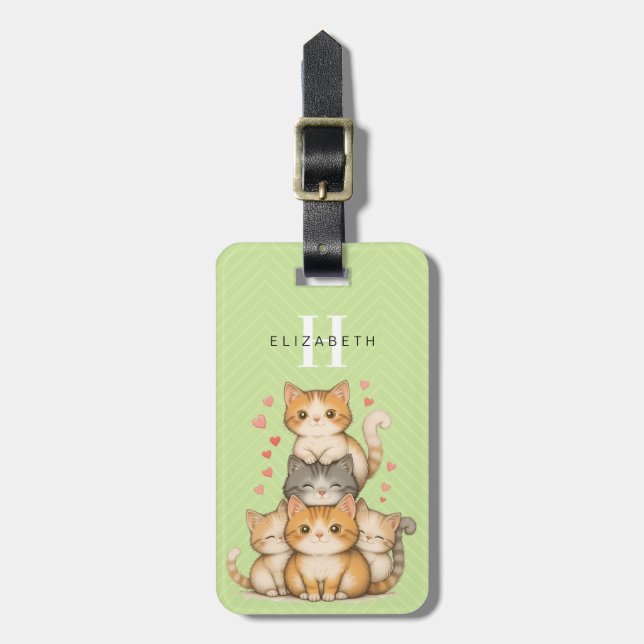 Cats Luggage Tags (Front Vertical)