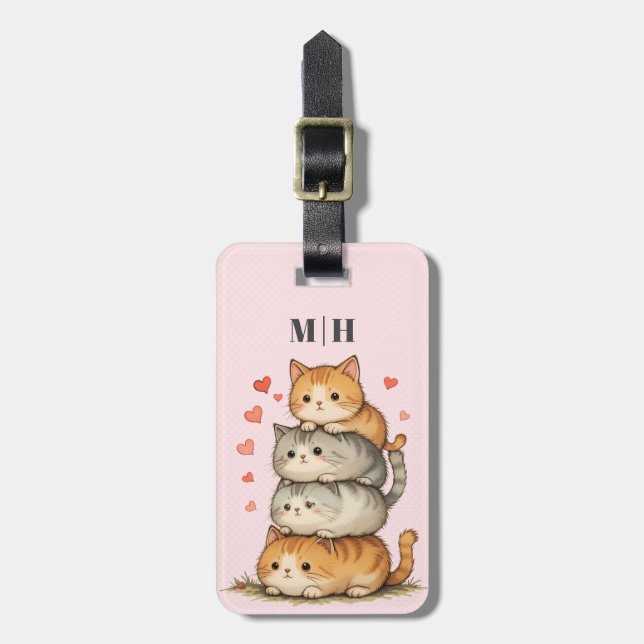Cats Luggage Tags (Front Vertical)