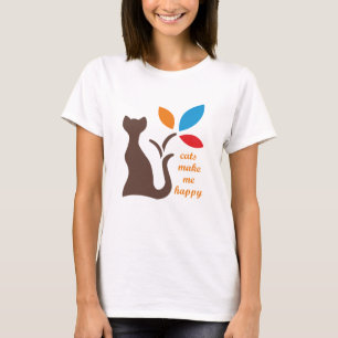 cats make me happy T-Shirt