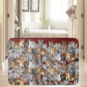 Cats meeting point - cute bath mat