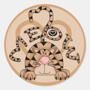 Cat's Meow Classic Round Sticker