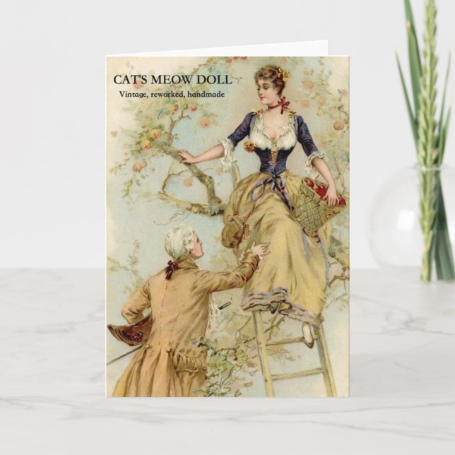 Cat's Meow Doll Greeting Card (Front)