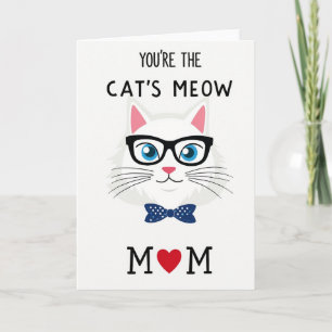 Cats Meow Mothers Day Love Card