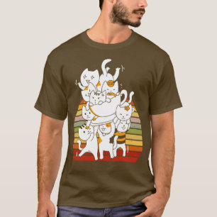 Cats Meowtain Cute Kitty Pile T-Shirt
