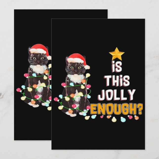Cats Merry Chirstmas  Save The Date (Front/Back)