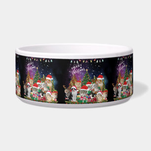 Cats Merry Christmas Light  Bowl