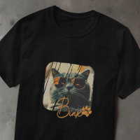 Cat's Modern Simple Cool Grunge Name and Photo