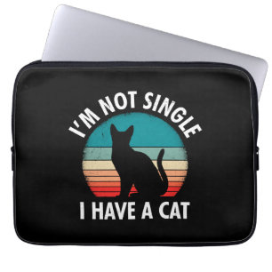 Cats mum I am not Single Women Laptop Sleeve