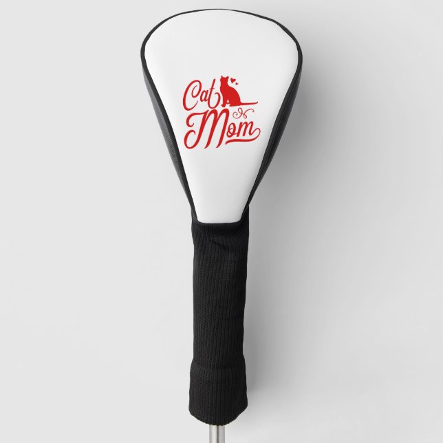 Cats Mum Love Cat Golf Head Cover (Front)
