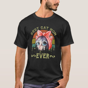 Cats Mum With Kitty Love Best Cat Mum Mother's Day T-Shirt