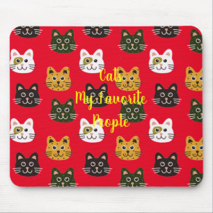 Cats My Favorite People Mouse Pad