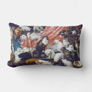 Cats (My Wife's Lovers), Carl Kahler Lumbar Cushion