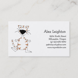 Cats 'n' Dogs · White Cat Business Card