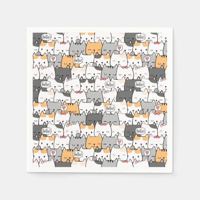 Cats Napkin (Front)