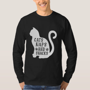 Cats Naps And Snacks Ca For Men Women And Child T-Shirt