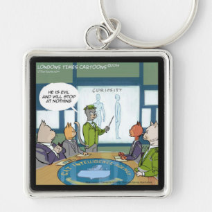 Cats Natural Enemy Funny Key Ring