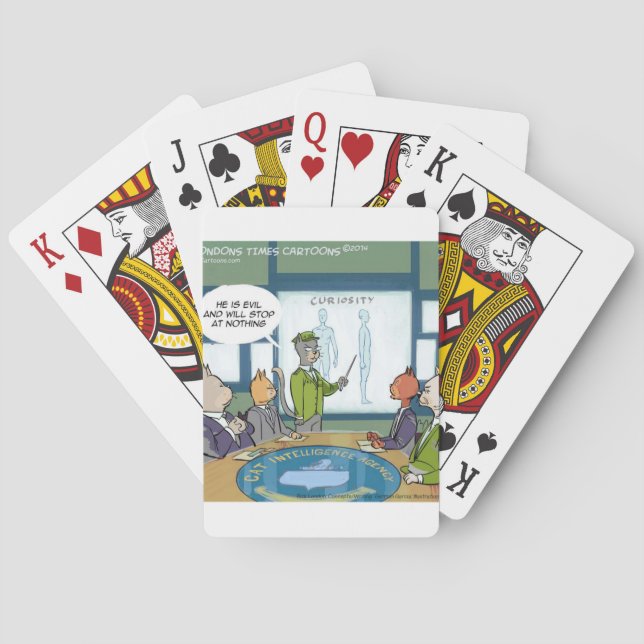 Cats Natural Enemy Funny Playing Cards (Back)