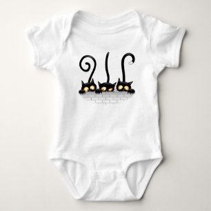 Cats Naughty, Playful and Funny Characters Baby Bodysuit
