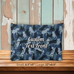 Cats Navy Camouflage Accessory Pouch