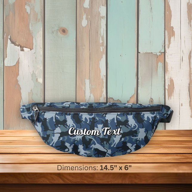 Cats Navy Camouflage Bum Bags (Creator Uploaded)