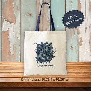 Cats Navy Camouflage Tote Bag