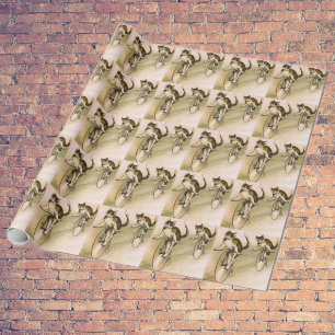 Cats on Bikes Wrapping Paper