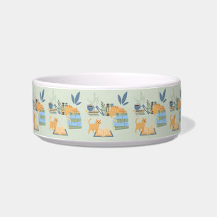 Cats on Books Bowl