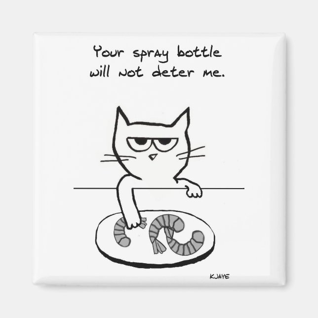 Cats on Countertops - Funny Cat Magnet (Front)