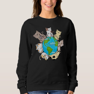 Cats On Earth I Cat  Cats on Earth  Cute Cats Sweatshirt